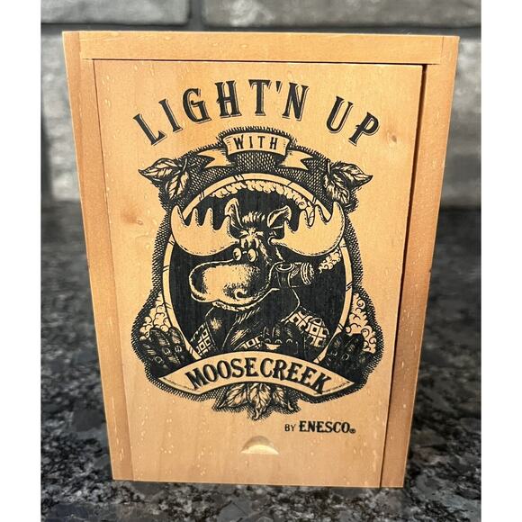 Enesco Moose Creek Crossing Set of 3 Cigar Box Risers 1997 #282200 - Picture 6 of 10